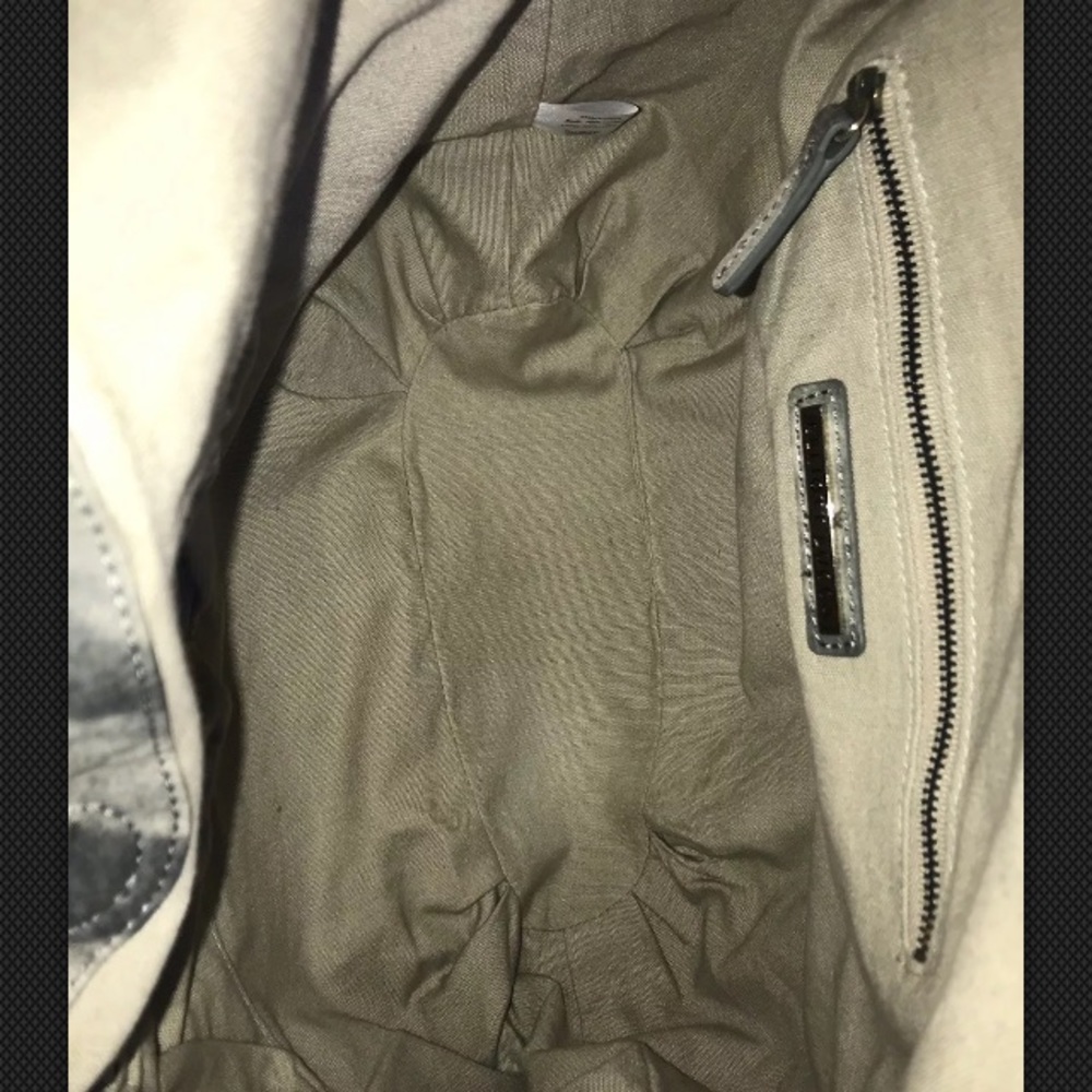 Elliott Lucca Gray Woven Hobo Bag - Picture 6 of 8